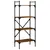 Produktbild 2 för Bokhylla 4 hyllplan rökig ek 56x31,5x138,5 cm konstruerat trä