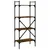 Produktbild 6 för Bokhylla 4 hyllplan rökig ek 56x31,5x138,5 cm konstruerat trä
