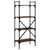 Produktbild 6 för Bokhylla 4 hyllplan brun ek 56x31,5x138,5 cm konstruerat trä