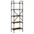 Produktbild 6 för Bokhylla 5 hyllplan rökig ek 56x31,5x174 cm konstruerat trä