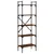 Produktbild 2 för Bokhylla 5 hyllplan brun ek 56x31,5x174 cm konstruerat trä