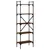 Produktbild 6 för Bokhylla 5 hyllplan brun ek 56x31,5x174 cm konstruerat trä