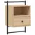 Produktbild 6 för Sängbord väggmonterat 2 st sonoma-ek 40x30x61cm konstruerat trä