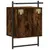 Produktbild 8 för Sängbord väggmonterat rökfärgad ek 40x30x61 cm konstruerat trä