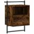 Produktbild 6 för Sängbord väggmonterat 2 st rökig ek 40x30x61 cm konstruerat trä