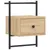 Produktbild 2 för Sängbord väggmonterat sonoma-ek 35x30x51 cm konstruerat trä