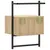 Produktbild 7 för Sängbord väggmonterat sonoma-ek 35x30x51 cm konstruerat trä