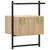 Produktbild 8 för Sängbord väggmonterat 2 st sonoma-ek 35x30x51cm konstruerat trä