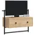 Produktbild 3 för Väggmonterad tv-bänk sonoma-ek 60,5x30x51 cm konstruerat trä