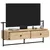 Produktbild 3 för Väggmonterad tv-bänk sonoma-ek 100,5x30x51 cm konstruerat trä