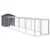 Produktbild 2 för Hönshus med gård antracit 117x609x123 cm galvaniserat stål