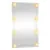 Produktbild 5 för Väggspegel med LED-belysning 40x60 cm glas rektangulär
