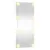 Produktbild 5 för Väggspegel med LED-belysning 40x80 cm glas rektangulär