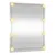 Produktbild 5 för Väggspegel med LED-belysning 50x60 cm glas rektangulär