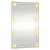 Produktbild 5 för Väggspegel med LED-belysning 50x80 cm glas rektangulär
