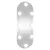 Produktbild 2 för Väggspegel med LED-belysning 20x50 cm glas oval