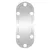 Produktbild 5 för Väggspegel med LED-belysning 20x50 cm glas oval