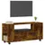 Produktbild 3 för Tv-bänk rökfärgad ek 102x34,5x43 cm konstruerat trä