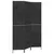 Produktbild 2 för Rumsavdelare 3 paneler svart 122x180 cm vattenhyacint
