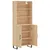 Produktbild 4 för Högskåp sonoma-ek 69,5x34x180 cm konstruerat trä