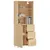 Produktbild 3 för Högskåp sonoma-ek 69,5x34x180 cm konstruerat trä