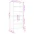 Produktbild 11 för Högskåp vit 69,5x32,5x180 cm konstruerat trä