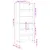 Produktbild 11 för Högskåp vit 69,5x32,5x180 cm konstruerat trä