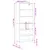 Produktbild 11 för Högskåp vit högglans 69,5x32,5x180 cm konstruerat trä
