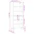 Produktbild 11 för Högskåp vit 69,5x32,5x180 cm konstruerat trä