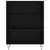 Produktbild 5 för Högskåp svart 69,5x32,5x180 cm konstruerat trä