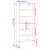 Produktbild 11 för Högskåp vit 69,5x32,5x180 cm konstruerat trä