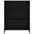 Produktbild 5 för Högskåp svart 69,5x32,5x180 cm konstruerat trä