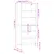 Produktbild 11 för Högskåp vit 69,5x32,5x180 cm konstruerat trä
