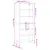 Produktbild 11 för Högskåp vit högglans 69,5x32,5x180 cm konstruerat trä