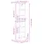 Produktbild 11 för Högskåp vit 34,5x32,5x180 cm konstruerat trä