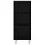 Produktbild 5 för Högskåp Svart 34,5x32,5x180 cm konstruerat trä