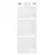 Produktbild 7 för Högskåp högglans vit 34,5x32,5x180 cm konstruerat trä