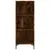 Produktbild 5 för Högskåp rökfärgad ek 34,5x32,5x180 cm konstruerat trä