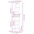 Produktbild 11 för Högskåp vit 34,5x32,5x180 cm konstruerat trä