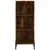 Produktbild 7 för Högskåp rökfärgad ek 34,5x32,5x180 cm konstruerat trä