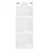 Produktbild 5 för Högskåp högglans vit 34,5x32,5x180 cm konstruerat trä