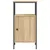 Produktbild 5 för Sängbord sonoma-ek 41x31x80 cm konstruerat trä