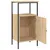 Produktbild 6 för Sängbord sonoma-ek 41x31x80 cm konstruerat trä