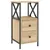 Produktbild 2 för Sängbord sonoma-ek 34x35,5x70 cm konstruerat trä