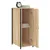 Produktbild 4 för Sängbord sonoma-ek 32x42x80 cm konstruerat trä