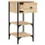 Produktbild 5 för Sängbord sonoma-ek 34x36x70 cm konstruerat trä