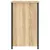 Produktbild 7 för Sängbord sonoma-ek 40x36x60 cm konstruerat trä