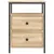 Produktbild 5 för Sängbord sonoma-ek 44x45x60 cm konstruerat trä