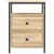 Produktbild 6 för Sängbord 2 st sonoma-ek 44x45x60 cm konstruerat trä