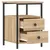 Produktbild 6 för Sängbord sonoma-ek 34x35,5x50 cm konstruerat trä